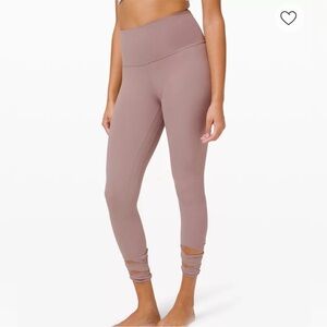 lululemon athletica Women's Purple Leggings with leg wrap